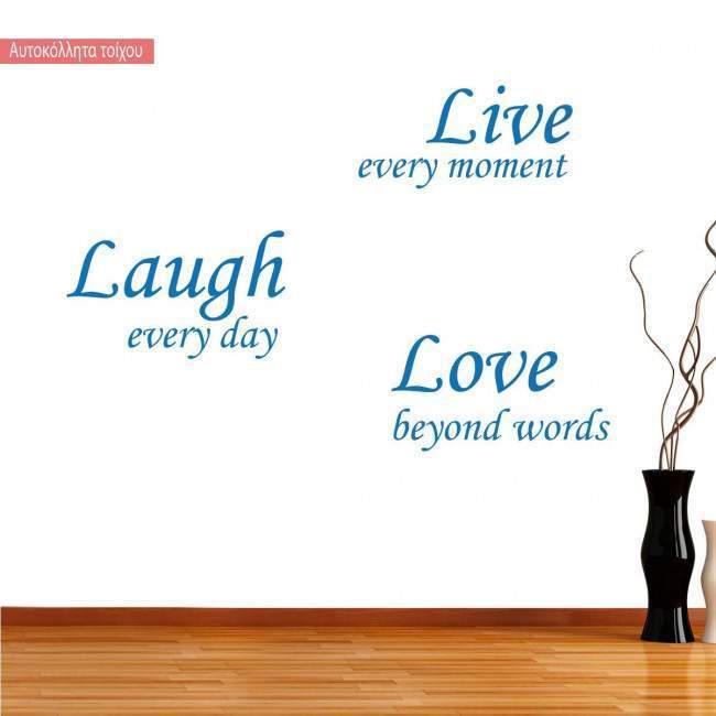 Wall stickers phrases. Don't wait for the perfect moment..