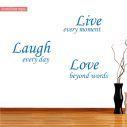 Wall stickers phrases. Don't wait for the perfect moment..