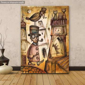 Πίνακας σε καμβά Abstract Victorian man
