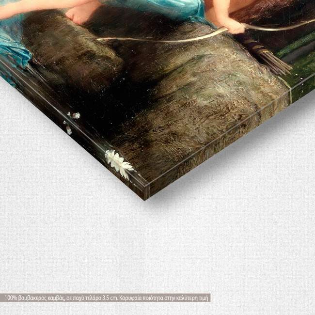 Canvas print Diana, Lefebvre J. J, detail