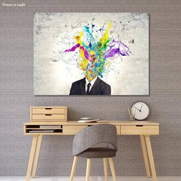 Πίνακας σε καμβά The creative mind