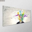 Canvas print The creative mind, panoramic, side