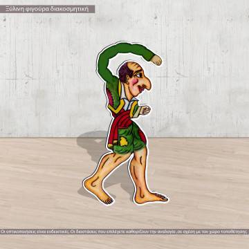 Wooden figure printed nutcracker