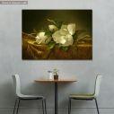 Πίνακας ζωγραφικής Magnolias on Gold Velvet Cloth, αντίγραφο σε καμβά
