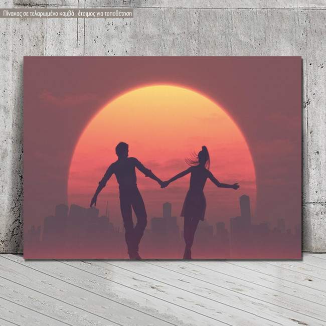 Πίνακας σε καμβά Sunset Silhouettes