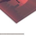 Canvas print Sunset Silhouettes, detail