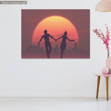 Πίνακας σε καμβά Sunset Silhouettes