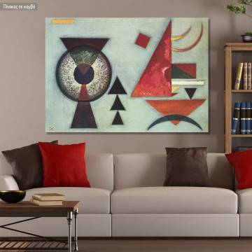 Πίνακας ζωγραφικής Soft hard, Kandinsky W, αντίγραφο σε καμβά