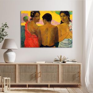 Πίνακας ζωγραφικής Three Tahitians Gauguin P. Καμβάς τελαρωμένος Όψη 1 2