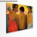 Πίνακας ζωγραφικής Three Tahitians, Gauguin P, αντίγραφο σε καμβά, κοντινό