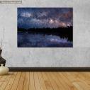 Πίνακας σε καμβά Milky Way over the lake