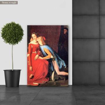 Πίνακας ζωγραφικής Francesca da Rimini, Ingres Jean August, αντίγραφο σε καμβά