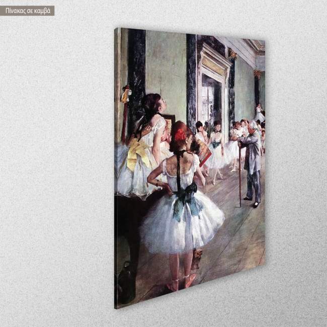Πίνακας ζωγραφικής The dance class, Degas Edgar, αντίγραφο σε καμβά, κοντινό