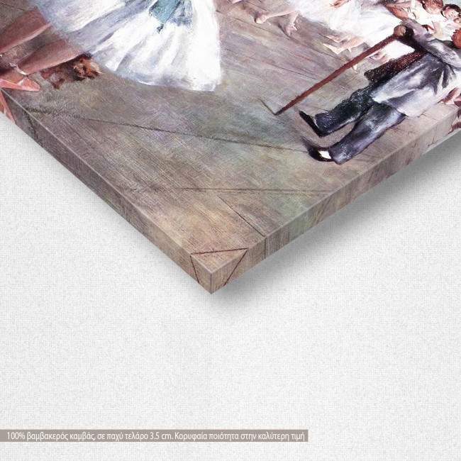 Canvas print The dance class, Degas Edgar, detail