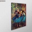 Canvas print Dancers in blue, Edgar Degas, reproduction, side