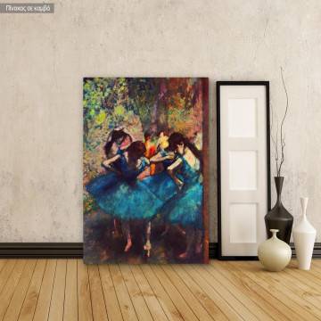 Canvas print Dancers in blue, Edgar Degas, reproduction