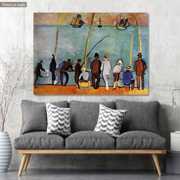 Canvas print  The fishermen, Dufy R.