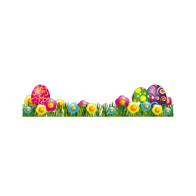 Wall sticker Easter border 4