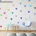 Kids wall stickers Triangles watercolor