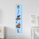 Wall stickers height measure Kiss for goodnight