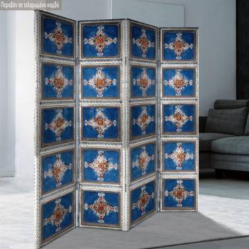 Room divider Old School 160 x 180 cm (4 panels) Boxed framed canvas 2