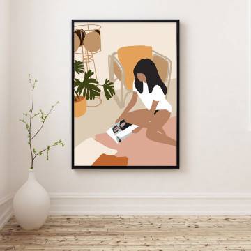 Glamour IV,  κάδρο, μαύρη κορνίζα