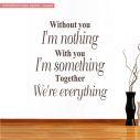 Αυτοκόλλητο τοίχου Together, we're everything
