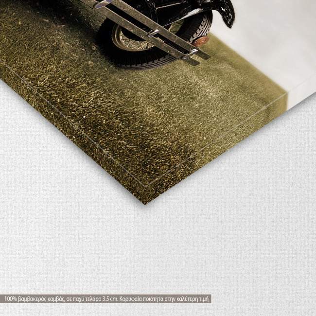 Canvas print Retro car, side