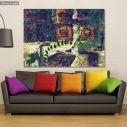 Canvas print Symmetry abstract impasto