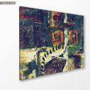 Canvas print Symmetry abstract impasto, side