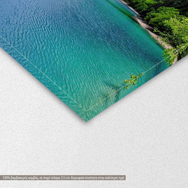 Canvas print Panda lake,  3 panels, detail