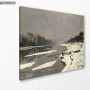 Πίνακας ζωγραφικής Ice floes on the Seine, Monet C, αντίγραφο σε καμβά, κοντινό
