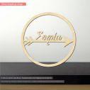 Wooden circle arrow name