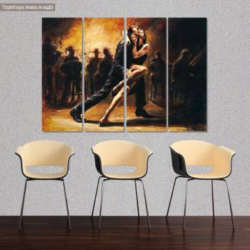Canvas print Tango, four panels