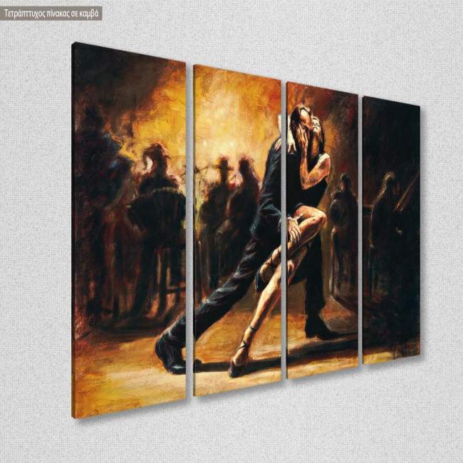 Canvas print Tango, four panels, side
