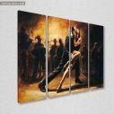 Canvas print Tango, four panels, side