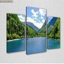Canvas print Panda lake, side