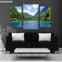 Canvas print Panda lake