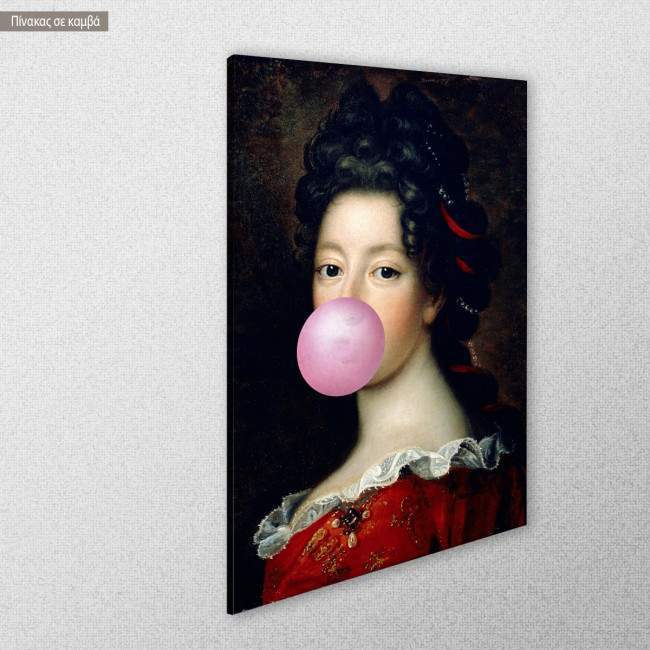 Πίνακας ζωγραφικής Louise Francoise de Bourbon, reart (original Francois de Troy), αντίγραφο σε καμβά, κοντινό