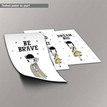 Be Wild & Free, Poster, Scandinavian style 2