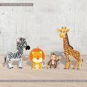 Wooden figures Jungle animals II