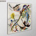 Πίνακας ζωγραφικής Blue segment, Kandinsky W, αντίγραφο σε καμβά, κοντινό
