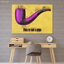 Canvas print The treachery of images reart (original R. Magritte)