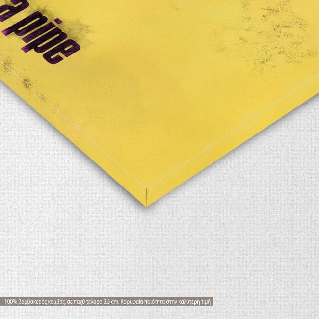 Canvas print The treachery of images reart (original R. Magritte), detail