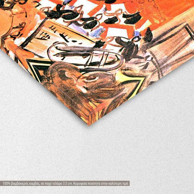 Canvas print The red concert, Dufy R, detail