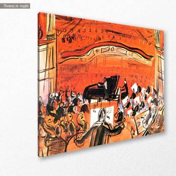 Canvas print The red concert, Dufy R. 2