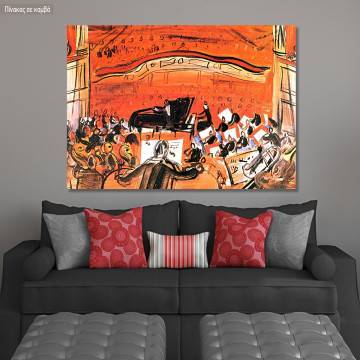 Canvas print The red concert, Dufy R.