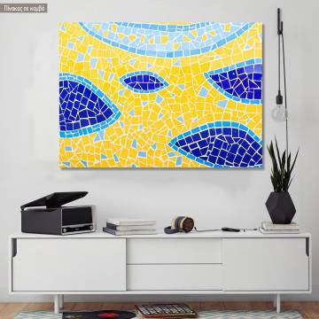 Πίνακας σε καμβά Crystal tiles mosaic