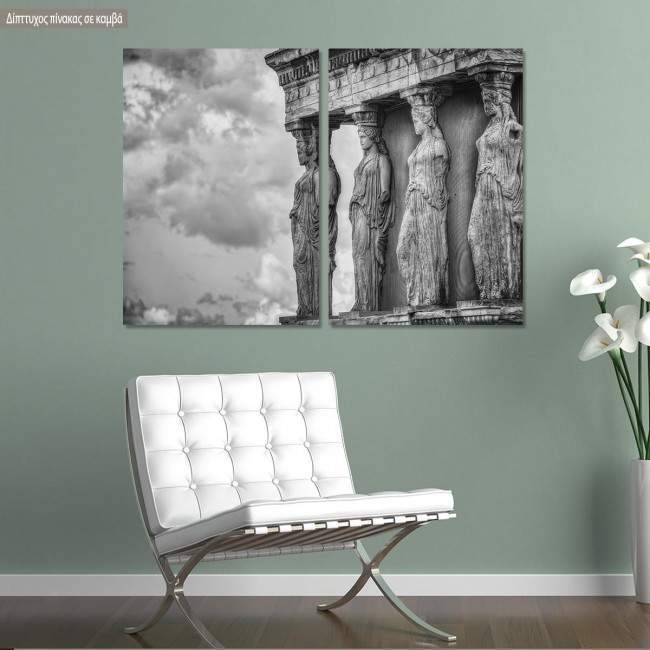 Canvas print Caryatides, two panels