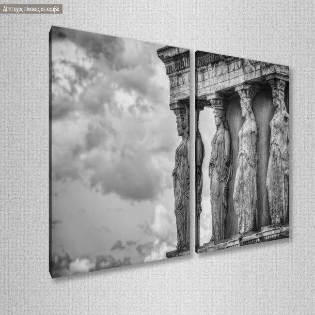 Canvas print Caryatides, two panels, side